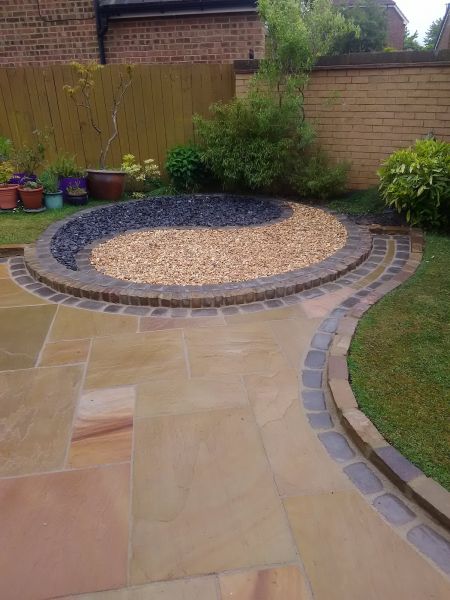 Sandstone Patio Installation in Poulsbo