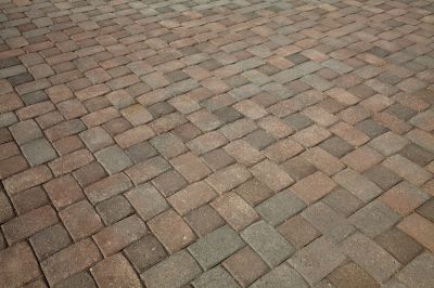 Driveway with Patterned Pavers